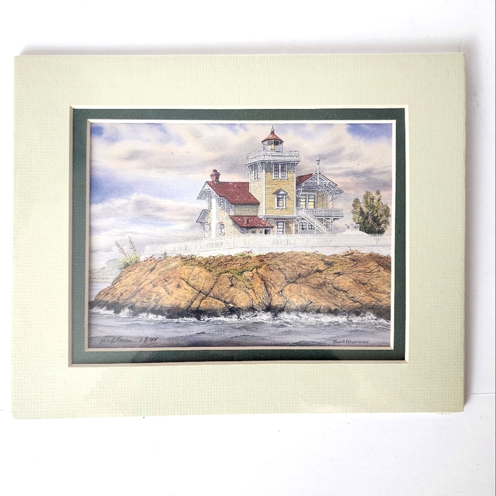 East Brother California Lighthouse Print